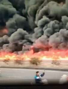 highway accidents diesel tanker