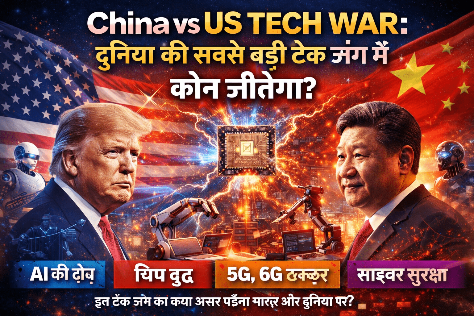China vs US Tech War: टेक्नोलॉजी की जंग में दुनिया दांव पर