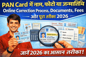 PAN Card Correction Online 2026