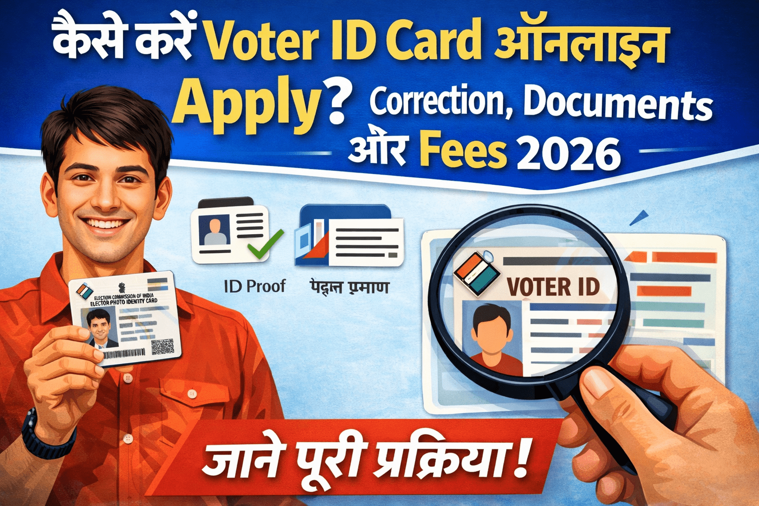Voter ID Online Apply 2026 & Correction | Form 6, 8 हिंदी