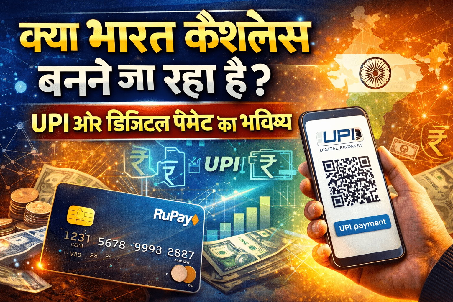 डिजिटल पेमेंट,क्या भारत कैशलेस बनने जा रहा है? जानिए 2026 UPI और डिजिटल पेमेंट का भविष्य